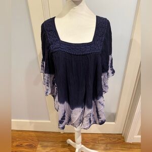 Studio West Navy and White Blouse